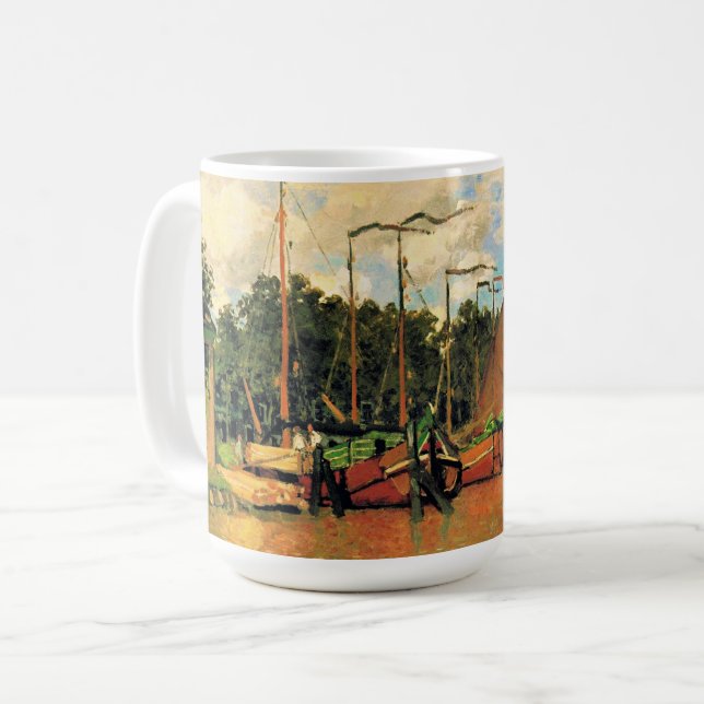 Taza De Café Claude Monet, Boats at Zaandam, (Anverso izquierdo)