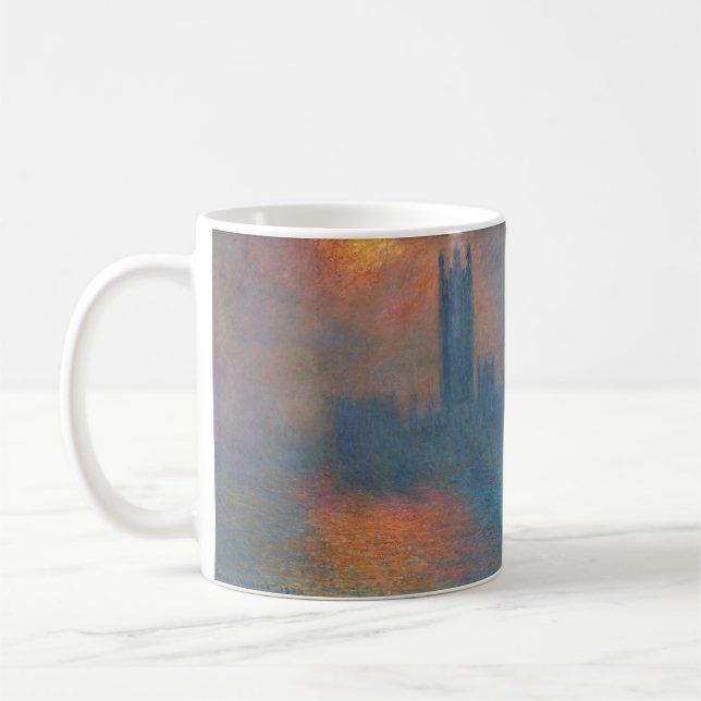 Taza De Café Claude Monet - Cámaras del Parlamento Londres (Izquierda)