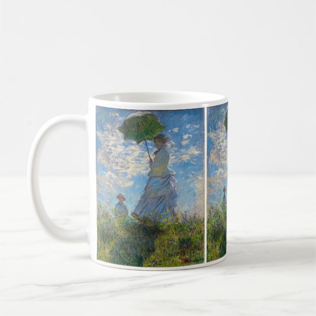 Taza De Café Claude Monet - El paseo, mujer con sombrilla (Izquierda)