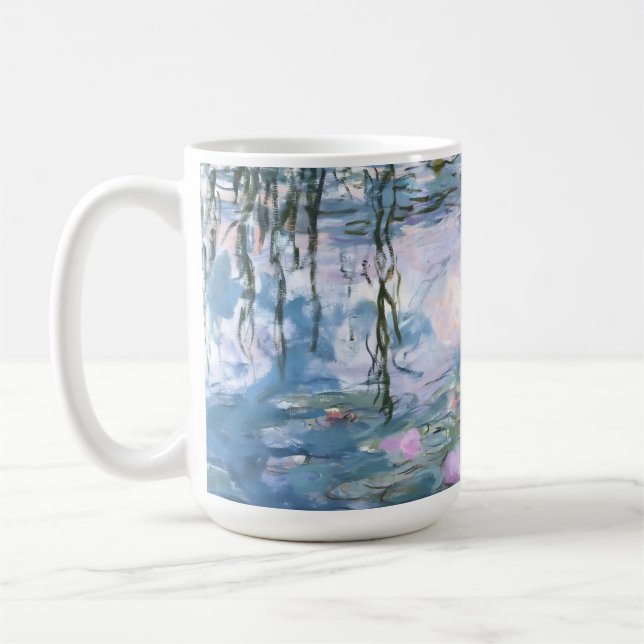 Taza De Café Claude Monet Impressionist Water Lillies Painting (Izquierda)