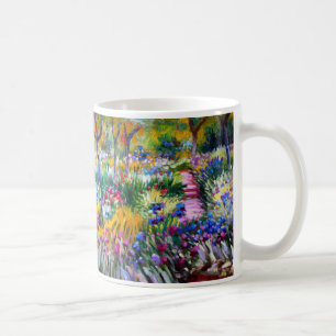 Taza De Café  Claude Monet: Iris Garden by Giverny