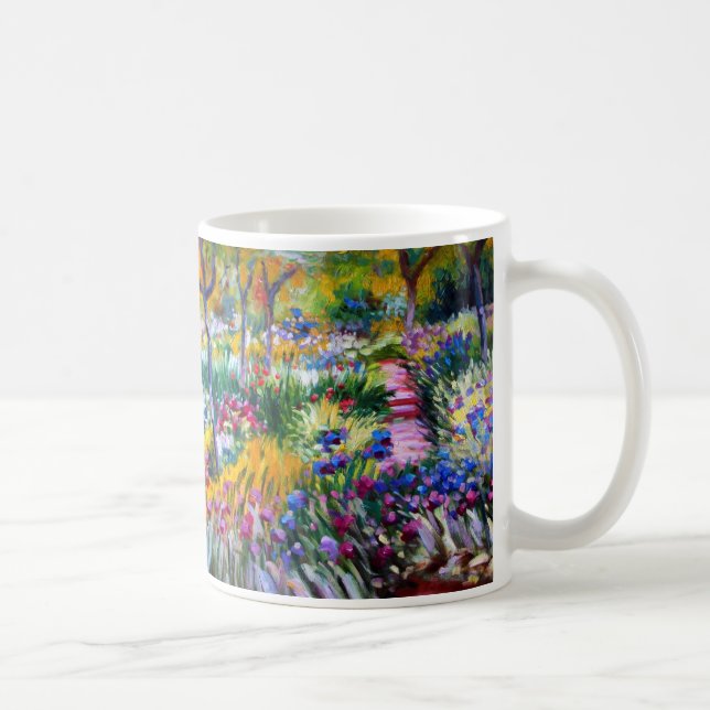 Taza De Café  Claude Monet: Iris Garden by Giverny (Derecha)