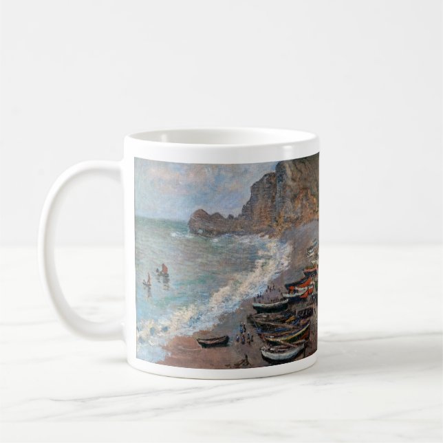 Taza De Café Claude Monet - La playa de Etretat (Izquierda)