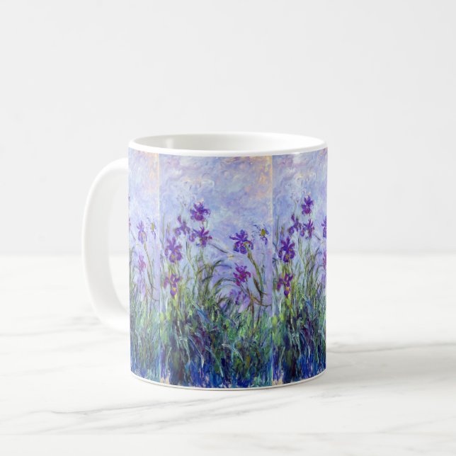Taza De Café Claude Monet - Lilac Irises / Iris Mauves (Anverso izquierdo)