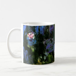 Taza De Café Claude Monet: Lilies de agua, índigo azul