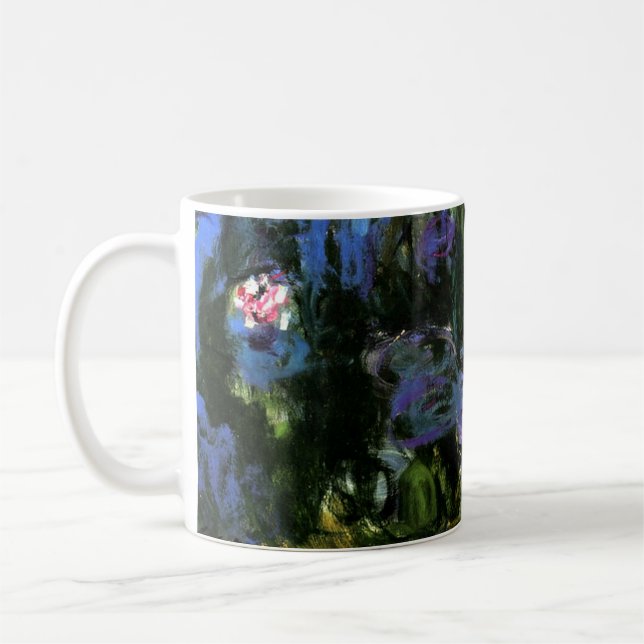Taza De Café Claude Monet: Lilies de agua, índigo azul (Izquierda)