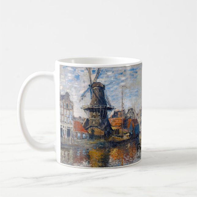 Taza De Café Claude Monet - Molino de viento, Amsterdam (Izquierda)