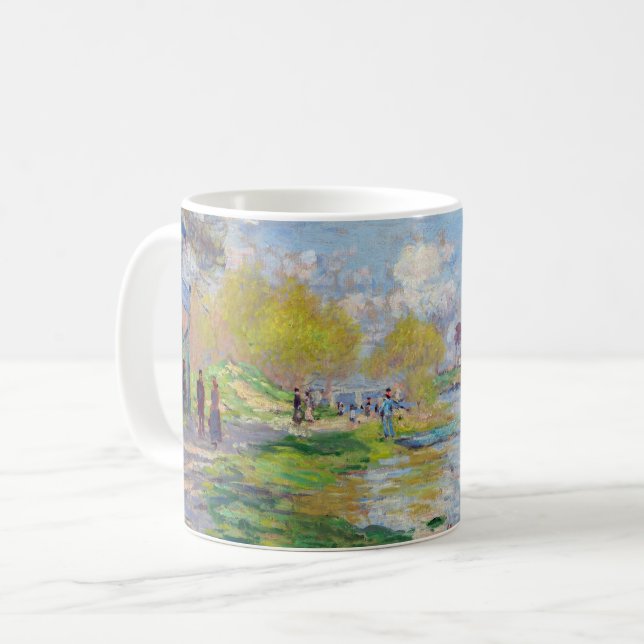 Taza De Café Claude Monet - Primavera por el Sena (Anverso izquierdo)