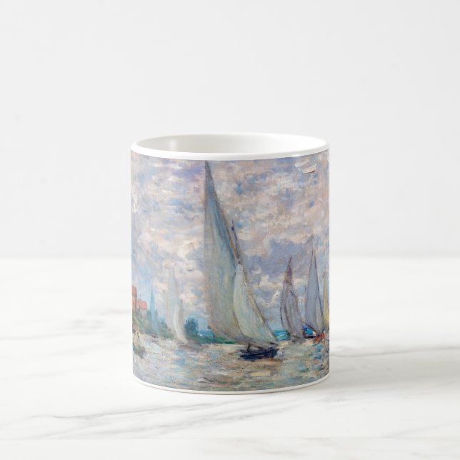 Taza De Café Claude Monet - Regata de barcos en Argenteuil (Centro)
