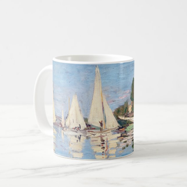 Taza De Café Claude Monet - Regattas en Argenteuil (Anverso izquierdo)