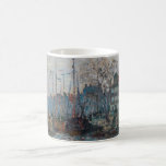 Taza De Café Claude Monet - Vista de Ámsterdam<br><div class="desc">Vista de los Prins Hendrikkade y Kromme Waal en Amsterdam - Claude Monet,  Oil on Canvas,  1874</div>