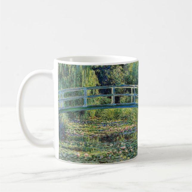 Taza De Café Claude Monet - Water Lily Pond y Puente Japanés (Izquierda)