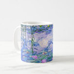 Taza De Café Claude Monet Water relaja arte impresionista franc<br><div class="desc">Claude Monet Water Lilies es una colección de aproximadamente 250 pinturas al óleo del impresionista francés Claude Monet. Los cuadros representan el florido jardín de Monet en Giverny.</div>