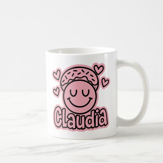 Taza De Café Claudia Doodle Emoji 1 (Derecha)