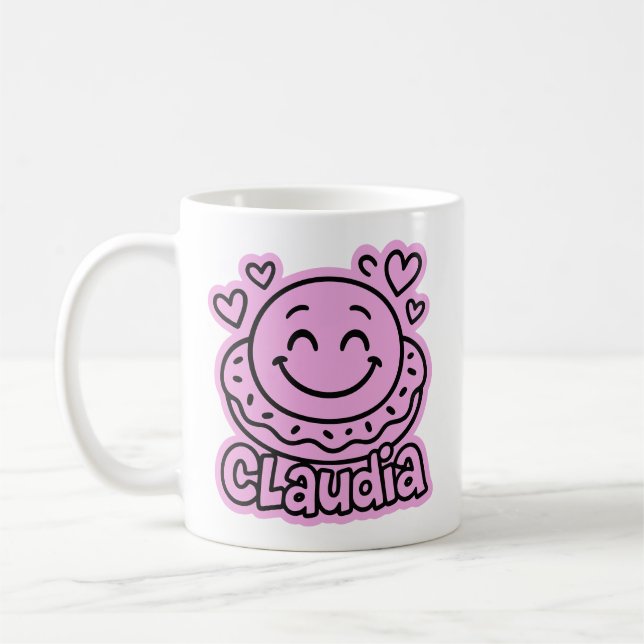 Taza De Café Claudia Doodle Emoji 2 (Izquierda)