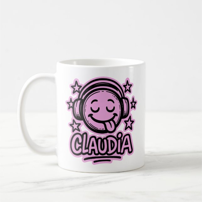 Taza De Café Claudia Doodle Emoji 3 (Izquierda)