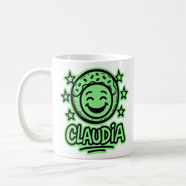 Taza De Café Claudia Doodle Emoji 4 (Izquierda)