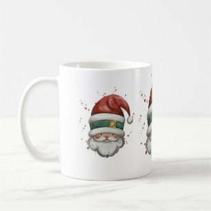 Taza De Café Cláusula Santa con Navidades del Gorra Verde Rojo