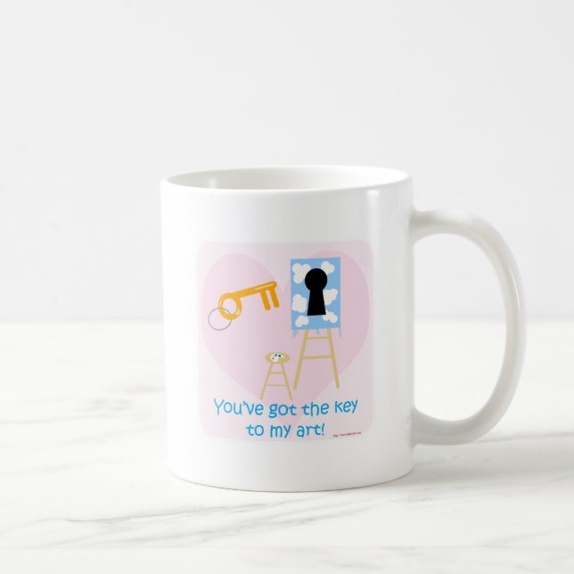 Taza De Café Clave divertida para mi Personalizado de arte clás (Derecha)