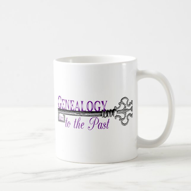 Taza De Café Clave genealógica para el pasado (Derecha)