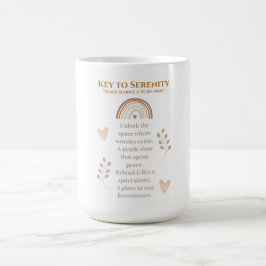 Taza De Café Clave para la serenidad Boho Mug - Bohemias Inspir