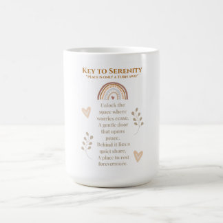 Taza De Café Clave para la serenidad Boho Mug - Bohemias Inspir