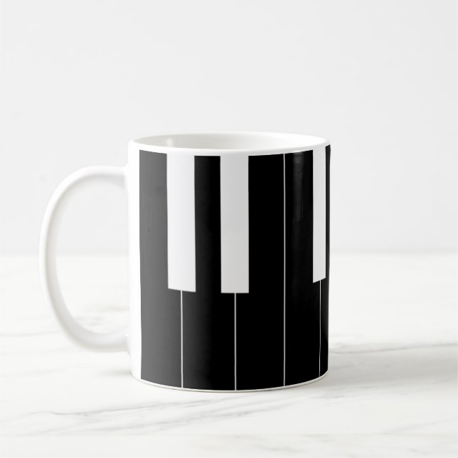 Taza De Café Claves de piano invertidas (Izquierda)