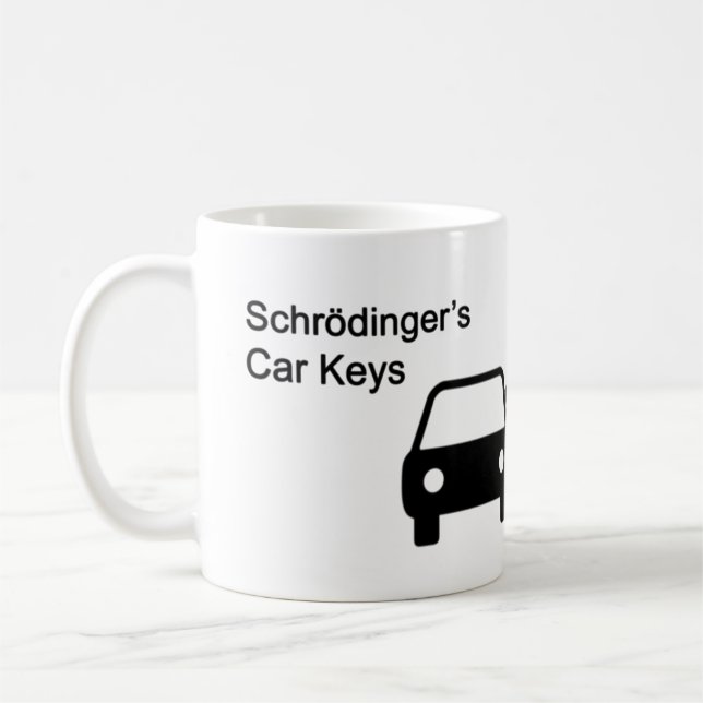 Taza De Café Claves del coche de Schrodinger (Izquierda)