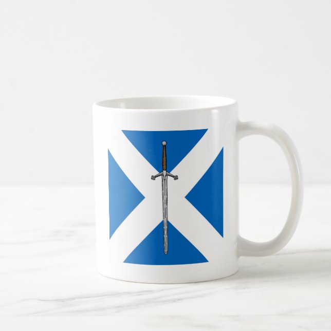 Taza De Café Claymore y Saltire (Derecha)