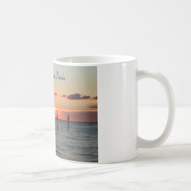 Taza De Café Clearwater Beach, Florida sunset coffee mug (Derecha)