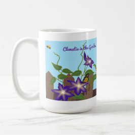 Taza De Café Clemátide en el Jardín 