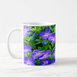 Taza De Café Clematis de Drummond - una linda flor azul