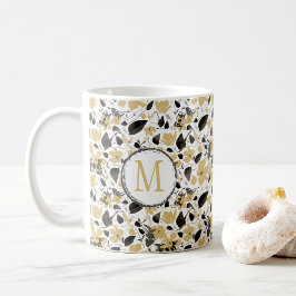 Taza De Café Clematis Vine Elegant Flores Amarillas Café Mug