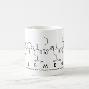 Taza De Café Clement peptide nombre mug