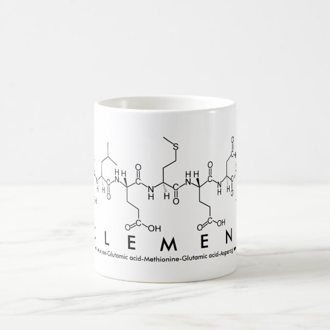 Taza De Café Clement peptide nombre mug (Centro)
