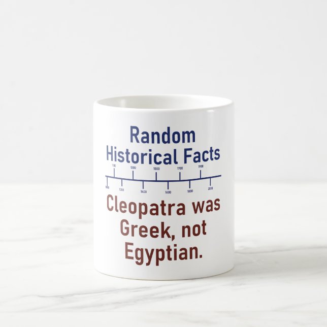 Taza De Café Cleopatra era griega - hecho de la historia (Centro)