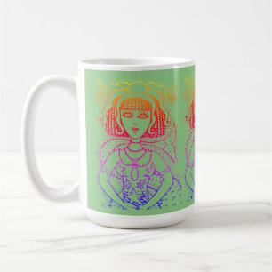 TAZA DE CAFÉ CLEOPATRA OCTOPUS MERMAID, FANTASY GÓTICO SIREN