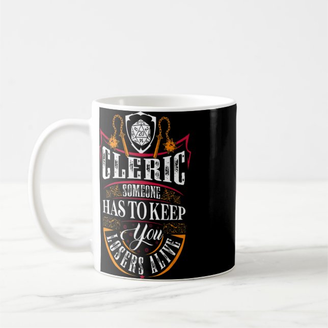Taza De Café Clérigo Dungeons RPG Dragons Gaming 1 (Izquierda)