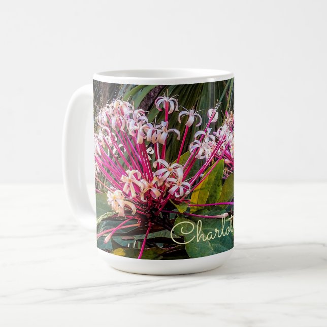 Taza De Café Clerodendrum Starburst Flowers Mug (Anverso izquierdo)