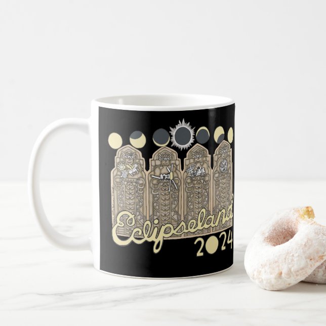 Taza De Café Cleveland Eclipseland Mug (Con donut)