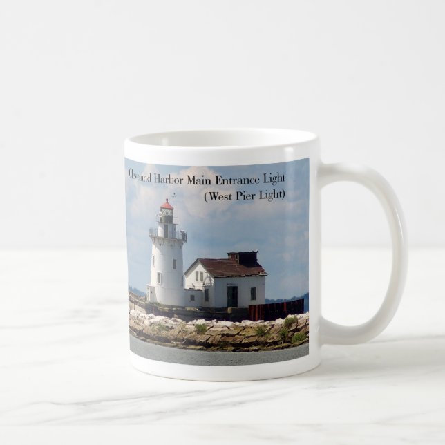 Taza De Café Cleveland Harbour Entrance Lights Mug (Derecha)