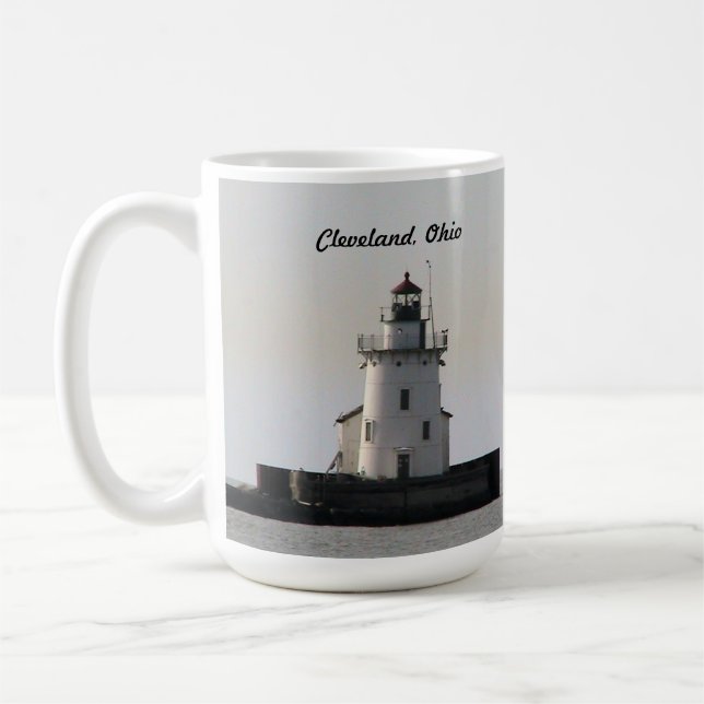 Taza De Café Cleveland Harbour Lighthouse Mug (Izquierda)
