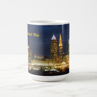 Taza De Café Cleveland, OH Night Lights Mug