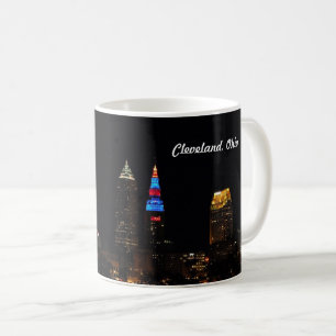Taza De Café Cleveland OH Night Skyline
