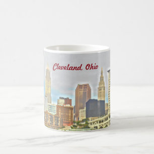 Taza De Café Cleveland OH Riverside View Mug
