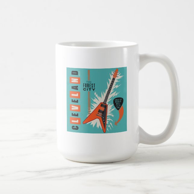 Taza De Café Cleveland Ohio | Guitarra eléctrica (Derecha)