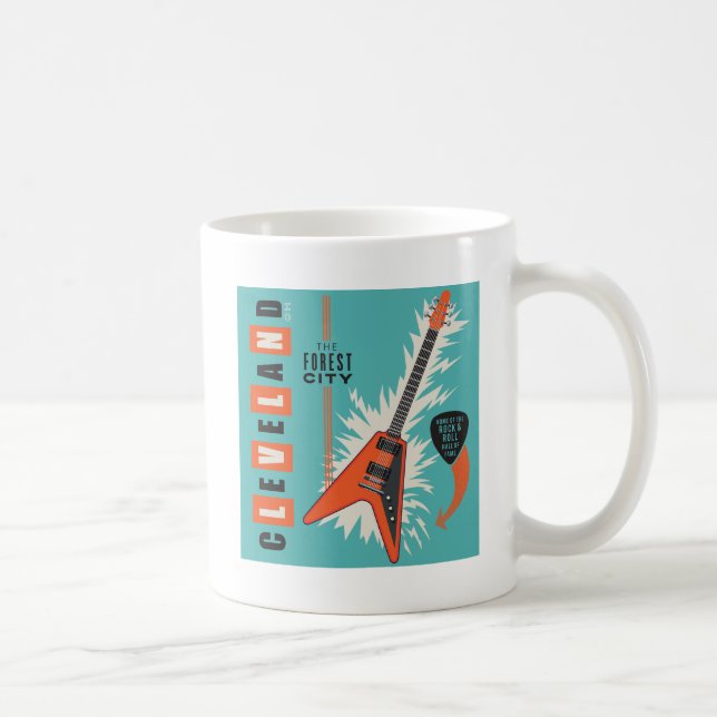 Taza De Café Cleveland Ohio | Guitarra eléctrica (Derecha)