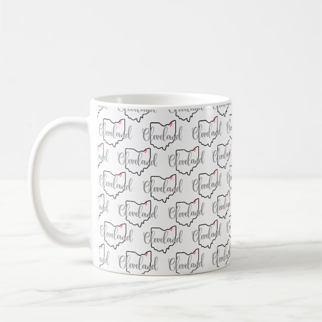 Taza De Café Cleveland Ohio Love (Izquierda)