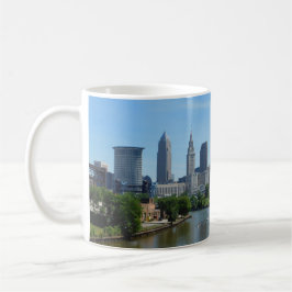 Taza De Café Cleveland Ohio River Skyline Mug