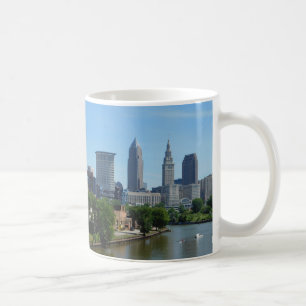 Taza De Café Cleveland Ohio River Skyline Mug